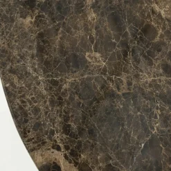 Organische Salontafel Bradley Marmer en mangohout 120 x 75cm - Loft24.nl