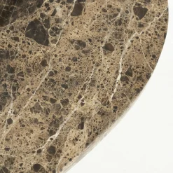 Organische Salontafel Bradley Marmer en mangohout 120 x 75cm - Loft24.nl