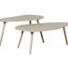 Organische Salontafel Davina Set van 2 stuks MDF - Dust - Loft24.nl