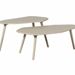 Organische Salontafel Davina Set van 2 stuks MDF - Dust - Loft24.nl