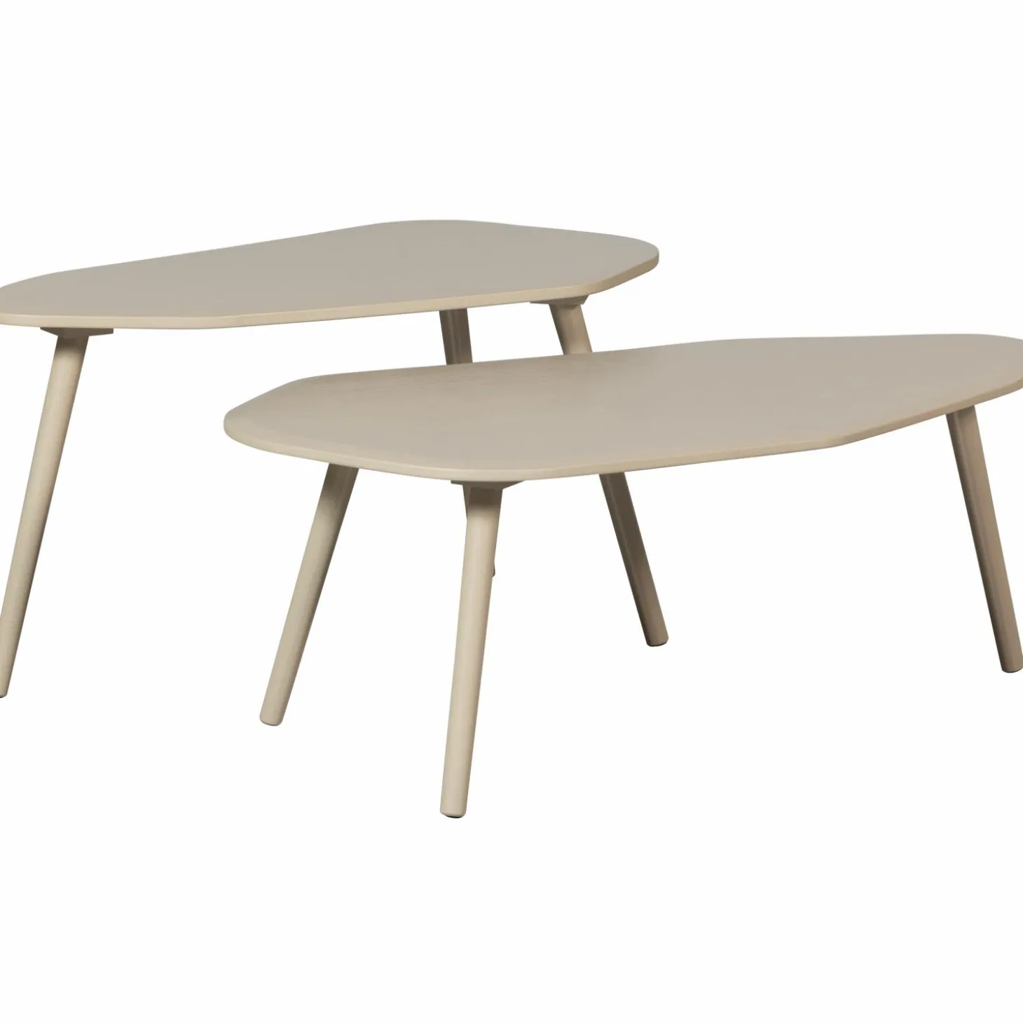 Organische Salontafel Davina Set van 2 stuks MDF - Dust - Loft24.nl