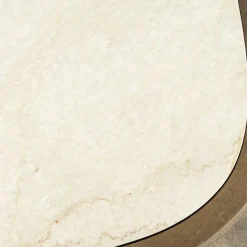 Organische Salontafel Fred Marmer en mangohout - 64 cm - Loft24.nl