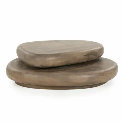 Organische Salontafel Kabo Mangohout - Bruin - Loft24.nl