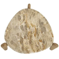 Organische Salontafel Marnish Marmer en mangohout - klein - Loft24.nl