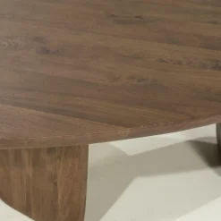 Organische Salontafel Maud Mangohout 100 x 85cm - Lichtbruin - Loft24.nl