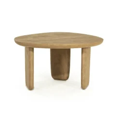 Organische Salontafel Maud Mangohout 65 x 56cm - Naturel - Loft24.nl
