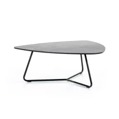 Organische Salontafel Moos Eikenhout 85 x 95 cm - Zwart - Loft24.nl