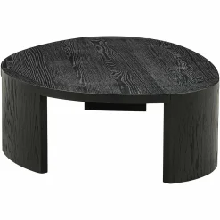 Organische Salontafel Navarino Set van 2 stuks - Zwart - Loft24.nl