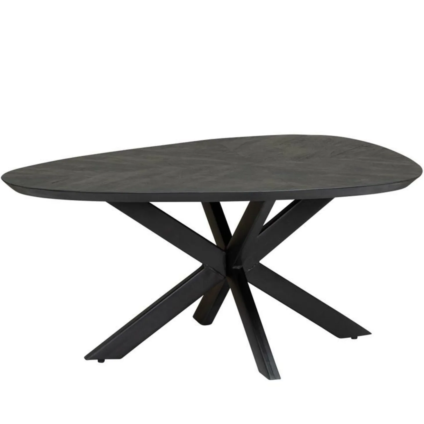 Organische Salontafel Pianella Mangohout 90cm - Zwart - Loft24.nl