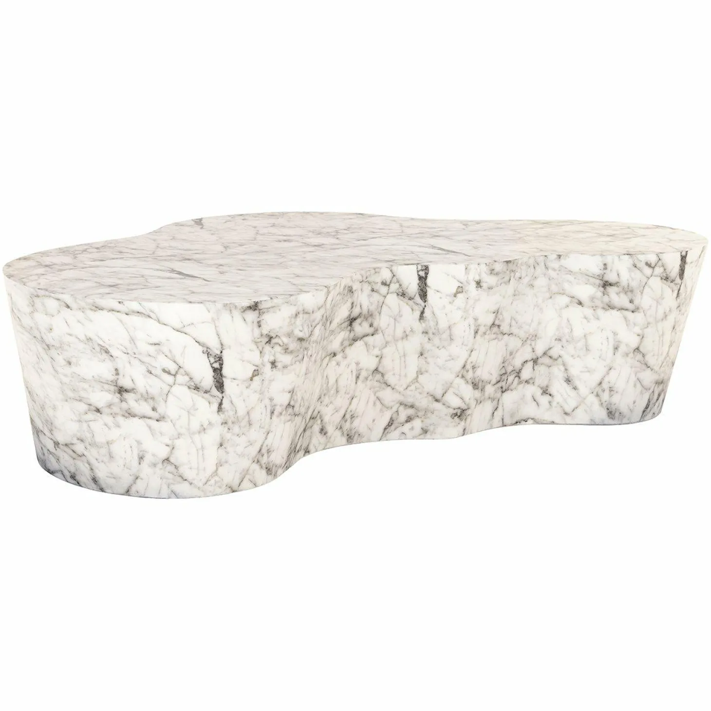 Organische Salontafel Rockyard Faux Marmer - 127 x 122 cm - Loft24.nl