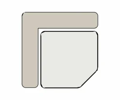 Organische Salontafel Romano Keramiek in Travertinlook Set van 3 stuks - Loft24.nl