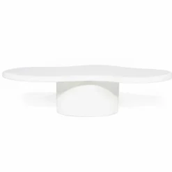 Organische Salontafel Seki 121 x 51cm - Wit - Loft24.nl