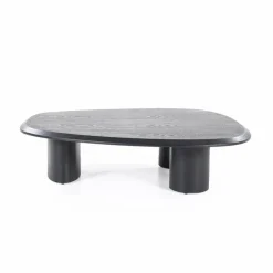 Organische Salontafel Walter Eikenhout Zwart - 106 x 88 cm - Loft24.nl