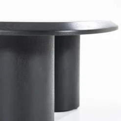 Organische Salontafel Walter Eikenhout Zwart - 106 x 88 cm - Loft24.nl