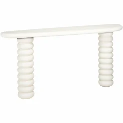 Organische Sidetable Bloomstone 170 x 40 cm - Wit - Loft24.nl