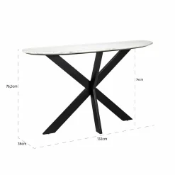 Organische Sidetable Tracadero Marmer - Wit - Loft24.nl