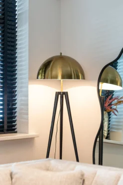 Organische Spiegel Alton 183 x 85cm kleur Brushed Gold - Loft24.nl