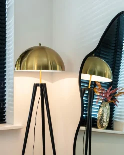 Organische Spiegel Alton 183 x 85cm kleur Brushed Gold - Loft24.nl