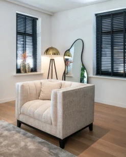 Organische Spiegel Alton 183 x 85cm kleur Brushed Gold - Loft24.nl