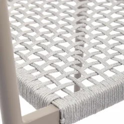 Outdoor Eetkamerstoel Yellow Geweven touw - Lichtgrijs - Loft24.nl