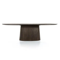 Ovale Eettafel Aron Mangohout Bruin - 250cm - Loft24.nl