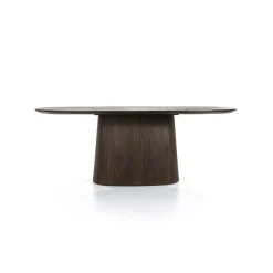 Ovale Eettafel Aron Mangohout Bruin - 200cm - Loft24.nl