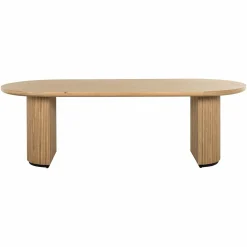 Ovale Eettafel Belfort Eiken 240 x 10 cm - Naturel - Loft24.nl