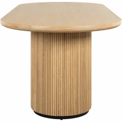Ovale Eettafel Belfort Eiken 240 x 10 cm - Naturel - Loft24.nl