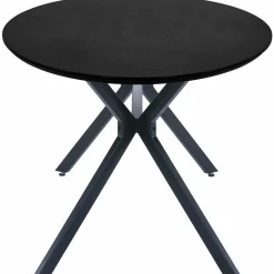 Ovale Eettafel Bruno 220 x 100cm, kleur zwart - Loft24.nl