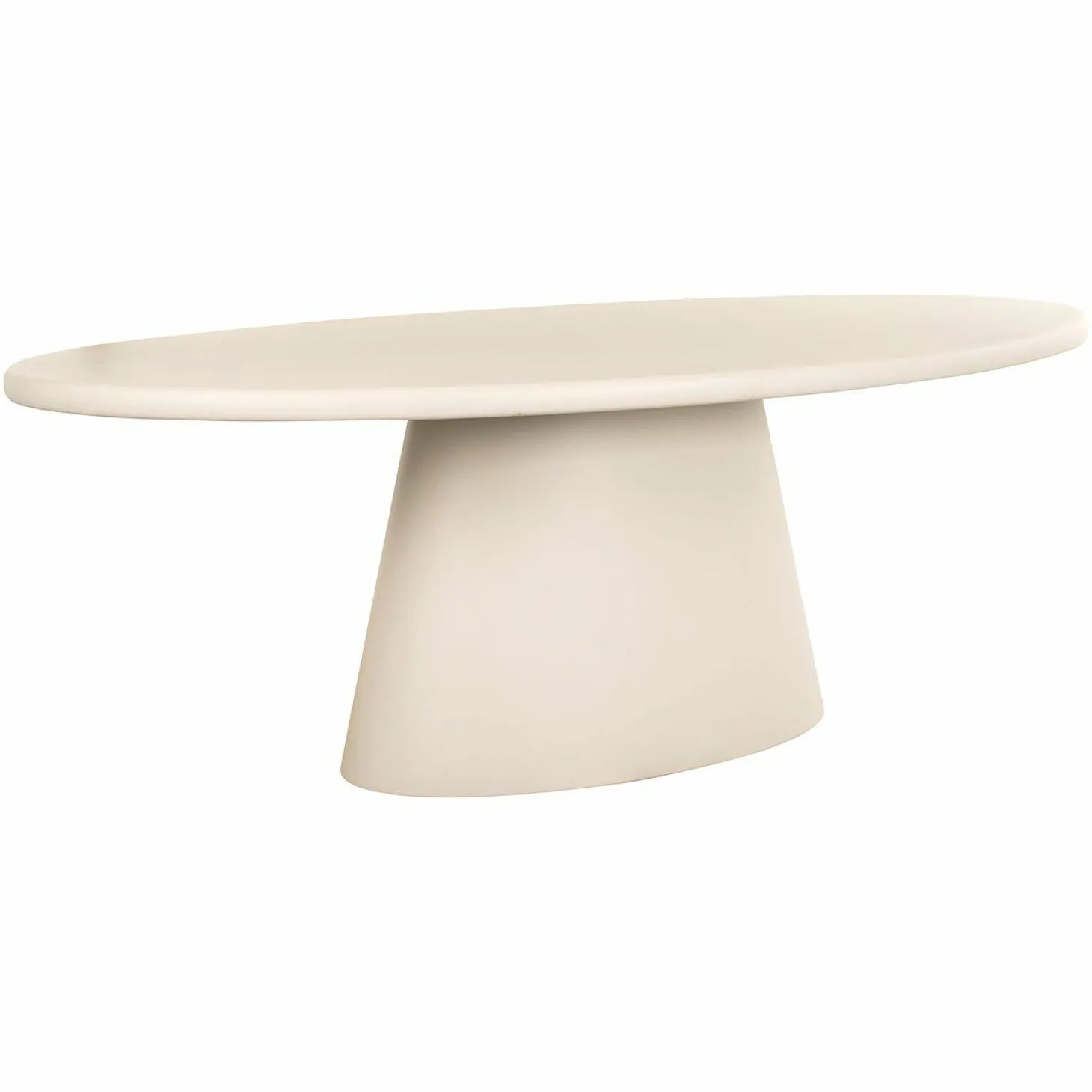 Ovale Eettafel Clayton 220 x 115cm - Beige - Loft24.nl