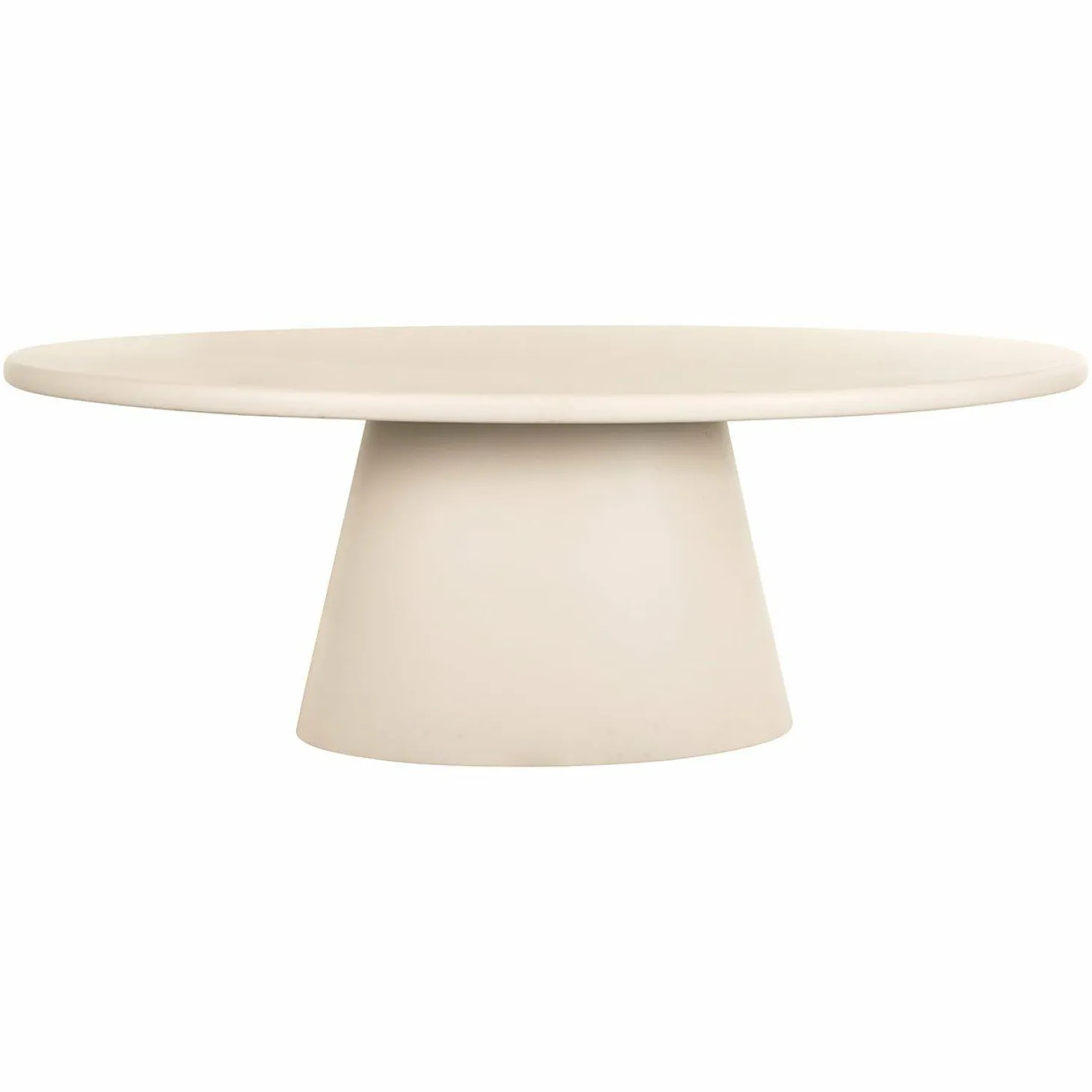 Ovale Eettafel Clayton 220 x 115cm - Beige - Loft24.nl