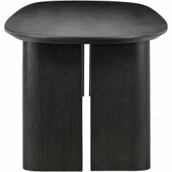 Ovale Eettafel Durban 300 x 100 cm met verstelbare poten Eiken - Zwart - Loft24.nl