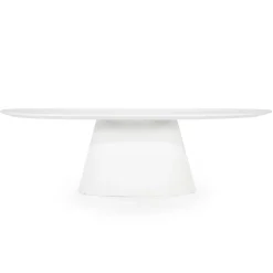 Ovale Eettafel Elin 250 x 110 cm - Wit - Loft24.nl