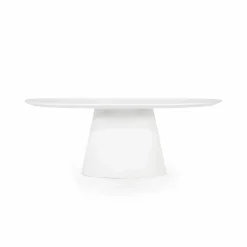 Ovale Eettafel Elin 200 x 110 cm - Wit - Loft24.nl