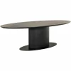 Ovale Eettafel Gordon Eiken 300 x 110 cm - Dark Coffee - Loft24.nl
