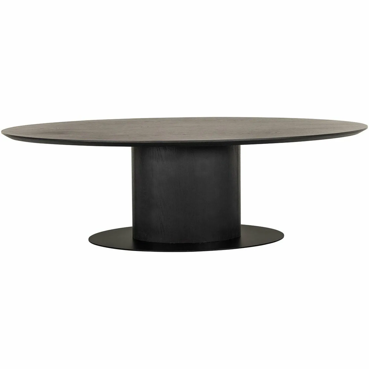 Ovale Eettafel Gordon Eiken 300 x 110 cm - Dark Coffee - Loft24.nl