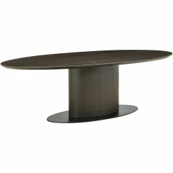 Ovale Eettafel Gordon Eiken 210 x 105 cm - Bruin - Loft24.nl