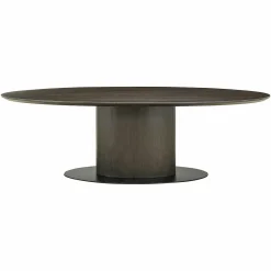 Ovale Eettafel Gordon Eiken 210 x 105 cm - Bruin - Loft24.nl