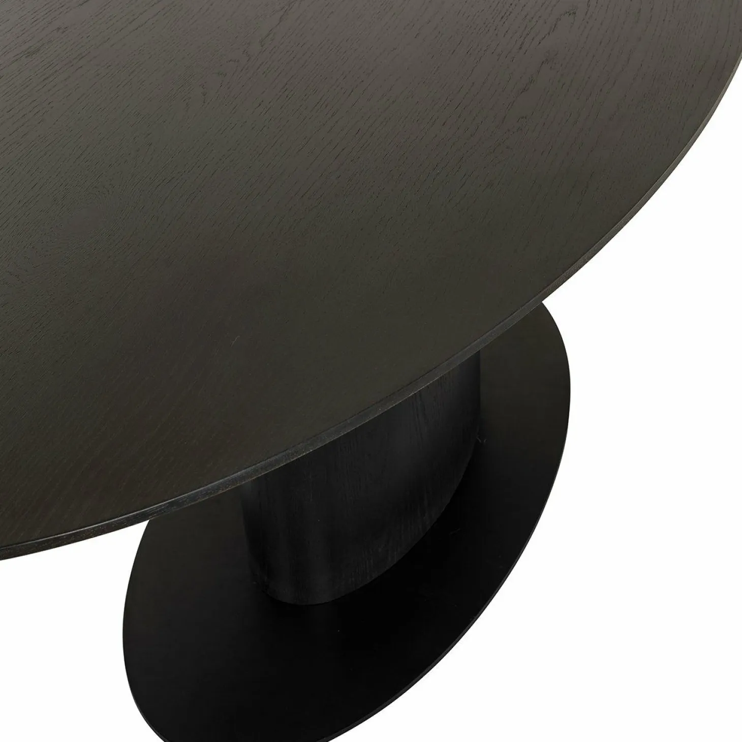 Ovale Eettafel Gordon Eiken 240 x 110 cm - Dark Coffee - Loft24.nl