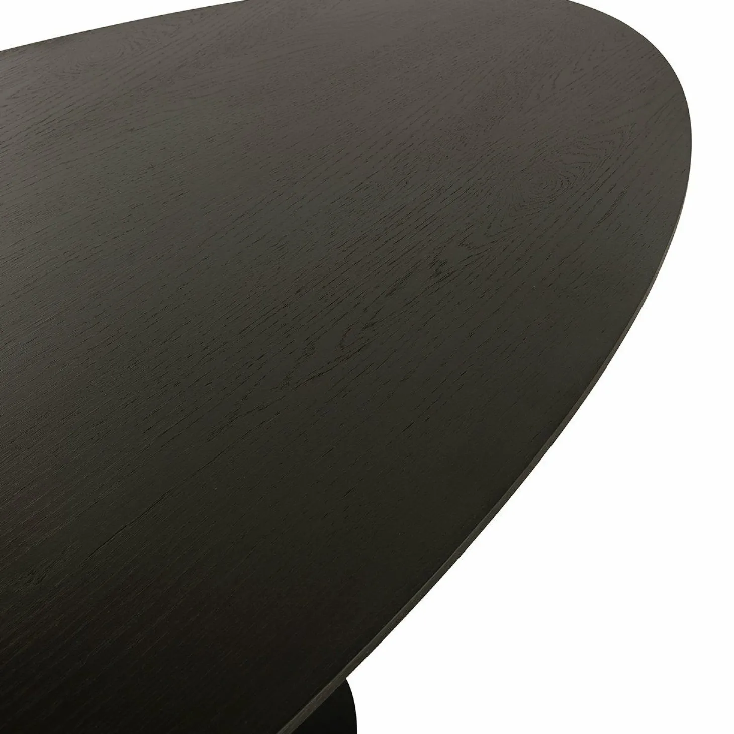 Ovale Eettafel Gordon Eiken 240 x 110 cm - Dark Coffee - Loft24.nl