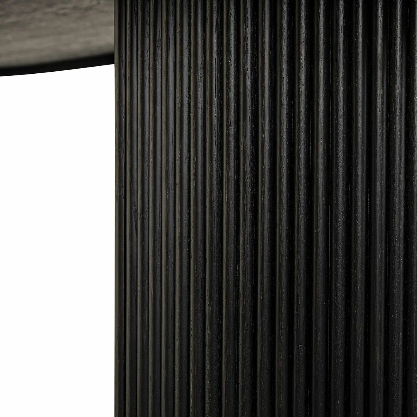 Ovale Eettafel Kingston Eiken 240 x 100 cm - Dark Coffee - Loft24.nl