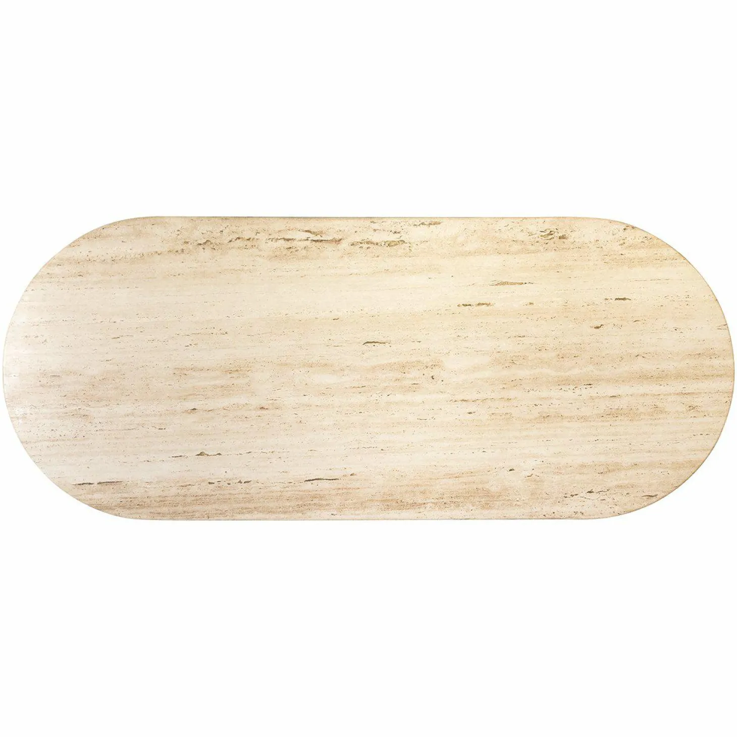 Ovale Eettafel La Cantera 240 x 110 cm - Travertin - Loft24.nl