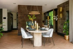 Ovale Eettafel La Cantera 240 x 110 cm - Travertin - Loft24.nl