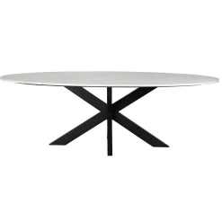 Ovale Eettafel Lexington 230 x 115 cm - Wit - Loft24.nl