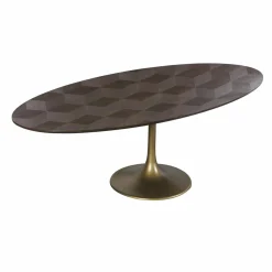 Ovale eettafel Luxor 230 x 110 cm - Bruin - Loft24.nl