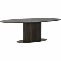 Ovale Eettafel Luxor 235 x 110 cm - Bruin - Loft24.nl