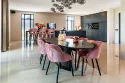 Ovale Eettafel Luxor 235 x 110 cm - Bruin - Loft24.nl