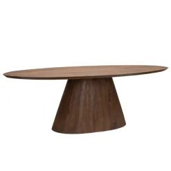 Ovale Eettafel Premana Mangohout Bruin - 260cm - Loft24.nl