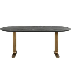 Ovale Eettafel Revelin 235 x 90 cm - Mangohout - Loft24.nl