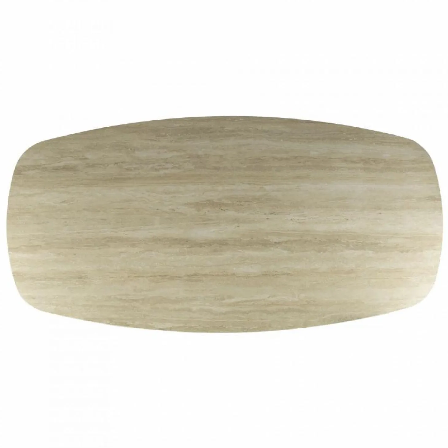 Ovale Eettafel Romano Keramiek in Travertin-look 215 x 105cm - Loft24.nl